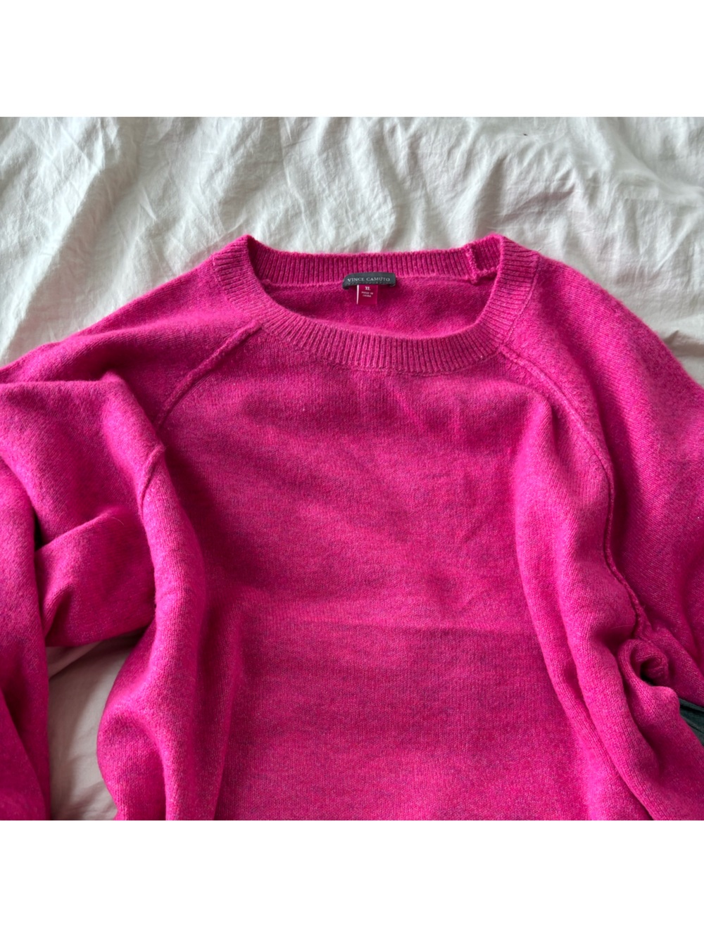 Vince Camuto Fuchsia Crewneck Sweater